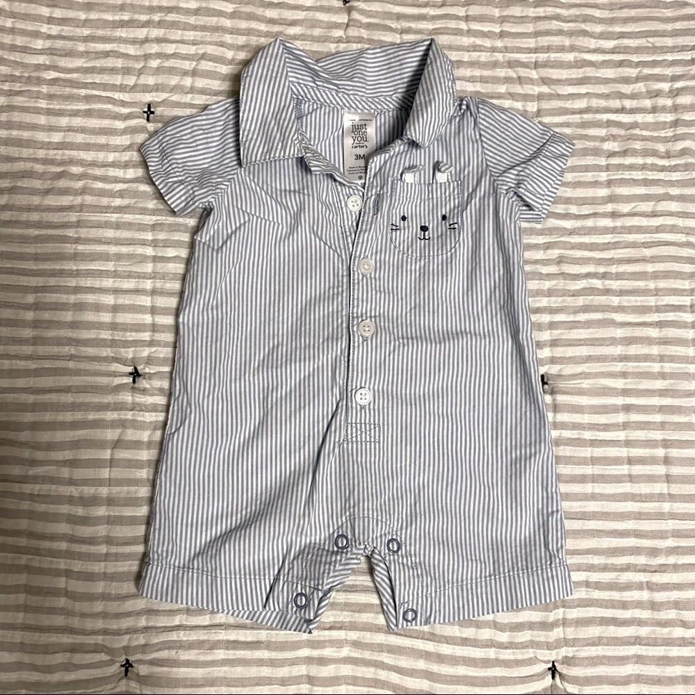 🔴Carter’s Bunny Button Up Romper
